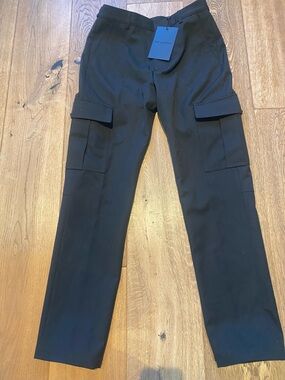 The Kooples Black Cargo Dress Pants